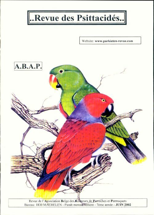Livrenpoche : Revue des Psittacidés 7e année Juin 2002 - Collectif - Livre
