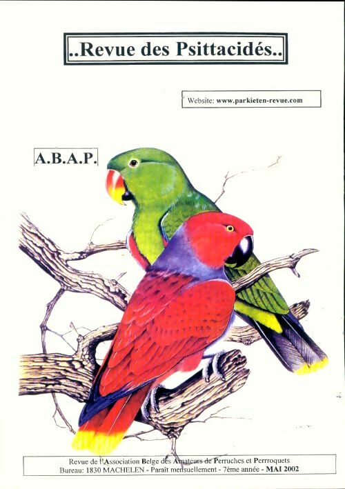 Livrenpoche : Revue des Psittacidés 7e année Mai 2002 - Collectif - Livre