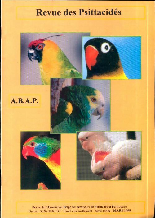 Livrenpoche : Revue des Psittacidés 3e année MArs 1998 - Collectif - Livre