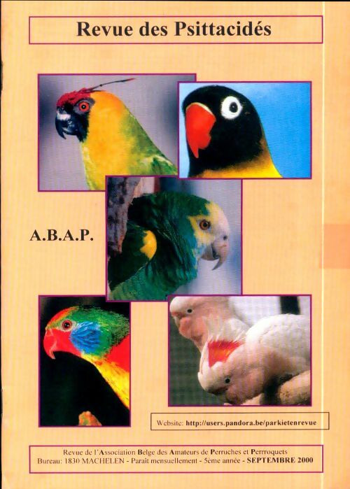 Livrenpoche : Revue des Psittacidés 5e année Septembre 2000 - Collectif - Livre