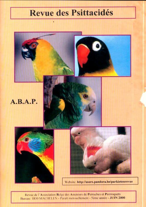 Livrenpoche : Revue des Psittacidés 5e année Juin 2000 - Collectif - Livre