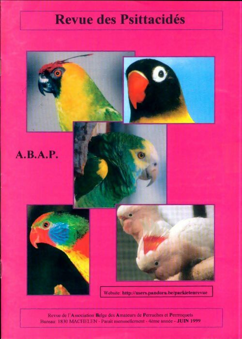 Livrenpoche : Revue des Psittacidés 4e année Juin 1999 - Collectif - Livre