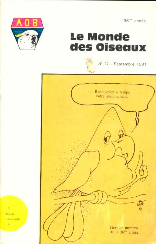 Livrenpoche : Le monde des oiseaux n°12 36e année - Collectif - Livre