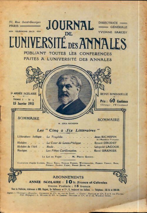 Journal de l'université des annales n°3 5e année - Collectif -  Journal de l'université des annales - Livre