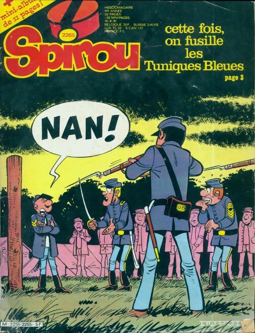 Livrenpoche : Spirou n°2265 : Cette fois, on fusille les Tuniques Bleues - Collectif - Livre