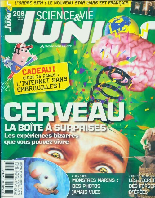 Livrenpoche : Science & vie junior n°208 : Cerveau, la boîte à surprises - Collectif - Livre