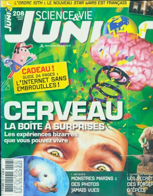 Science & vie junior n°208 : Cerveau, la boîte à surprises - Collectif -  Science & vie junior - Livre