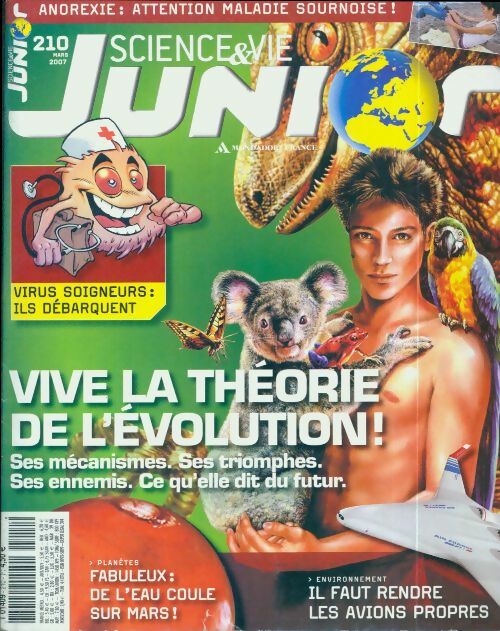 Livrenpoche : Science & vie junior n°210 : Vive la théorie de l'évolution ! - Collectif - Livre