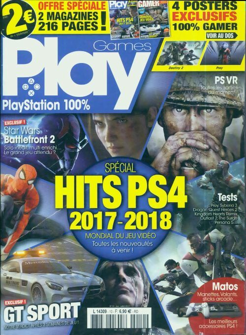 Livrenpoche : Games Play n°10 : Spécial hits PS4 2017-2018 - Collectif - Livre