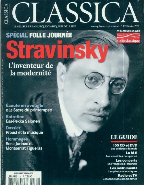 Livrenpoche : Classica n°139 : Stravinsky - Collectif - Livre