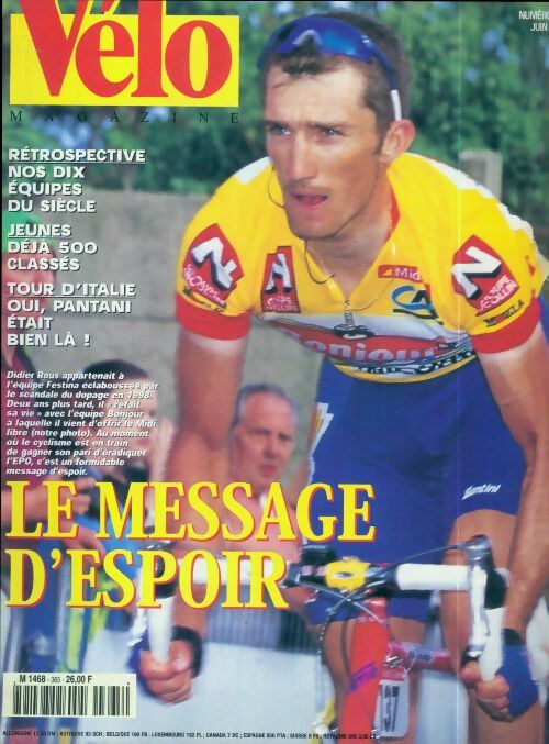 Livrenpoche : Vélo magazine n°365 : Le message d'espoir - Collectif - Livre