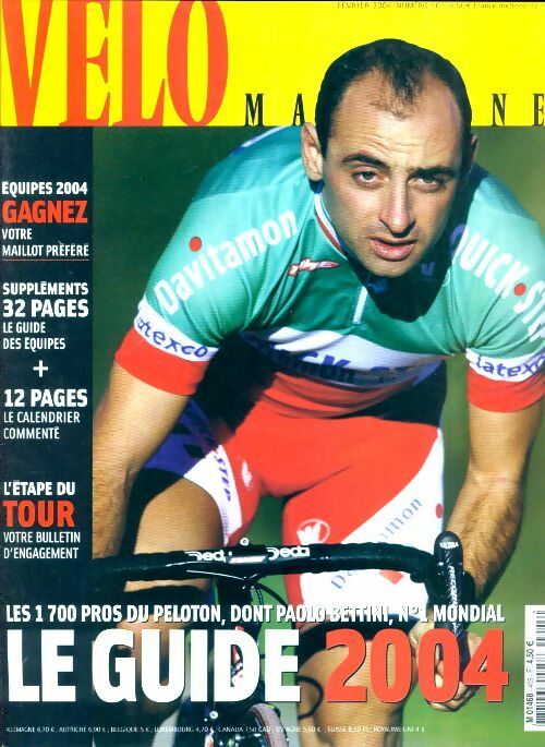 Livrenpoche : Vélo magazine n°405 : Le guide 2004 - Collectif - Livre