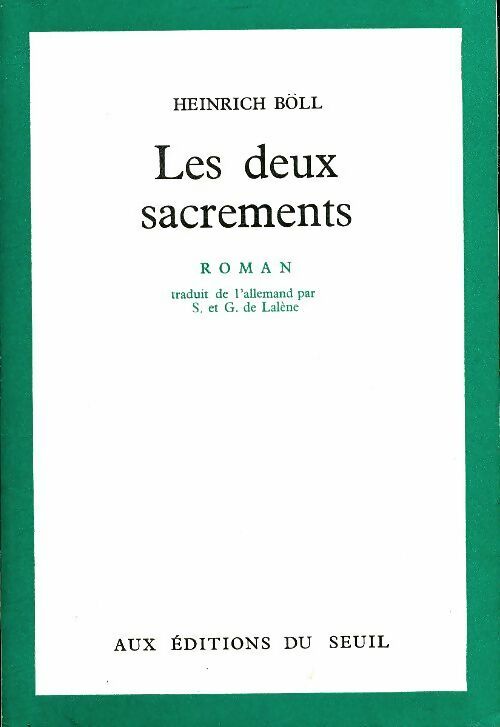 Livrenpoche : Les deux sacrements - Heinrich Böll - Livre