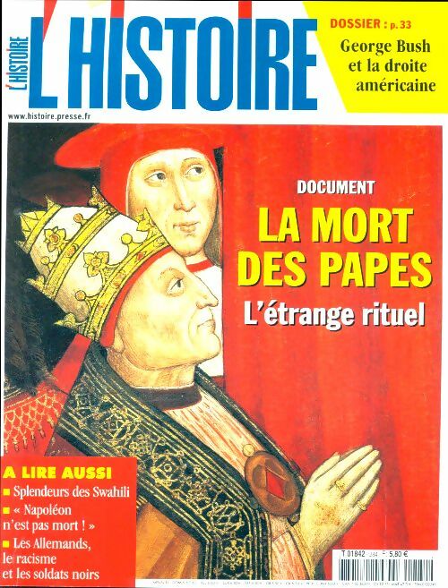 Livrenpoche : L'histoire n°284 : La mort des papes - Collectif - Livre