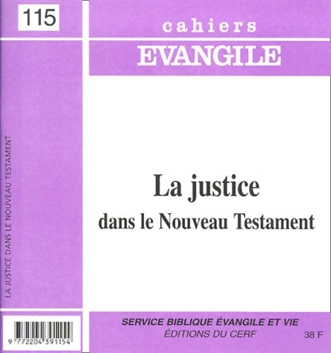 Livrenpoche : La justice dans le nouveau testament. - Collectif - Livre