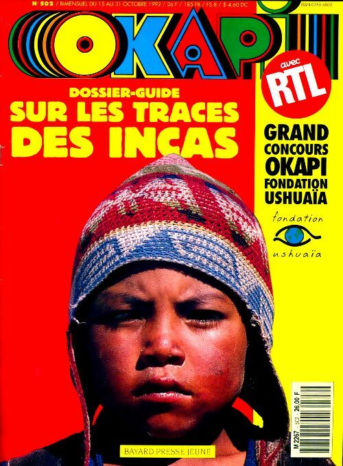 Livrenpoche : Okapi n°502 : Sur les traces des incas - Collectif - Livre