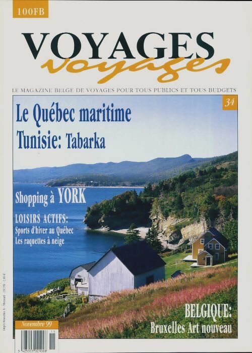 Livrenpoche : Voyages voyages n°34 : Le Québec maritime / Tunisie : Tabarka - Collectif - Livre