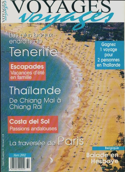 Livrenpoche : Voyages voyages n°60 : Tenerife / Thaïlande / La traversée de Paris - Collectif - Livre