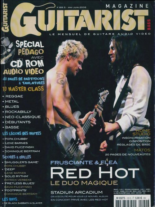 Livrenpoche : Guitarist & Bass Mag n°189 : Red hot. Le duo magique - Collectif - Livre