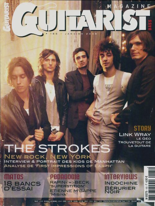 Livrenpoche : Guitarist & Bass Mag n°185 : The strokes - Collectif - Livre