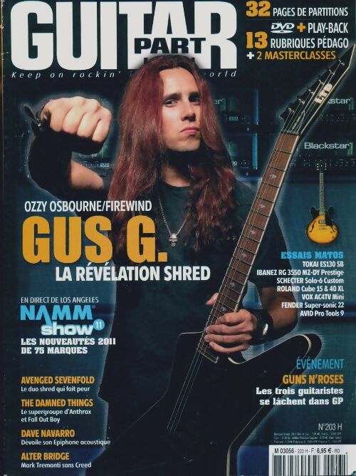 Livrenpoche : Guitar part n°203 : Gus G. - Collectif - Livre