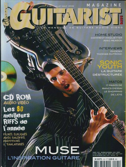 Livrenpoche : Guitarist & Bass Mag n°191 : Sonic Youth / Muse - Collectif - Livre