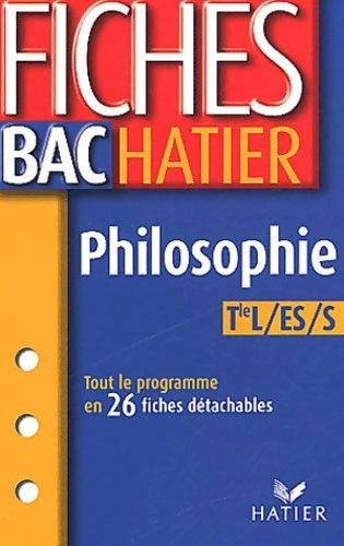 Livrenpoche : Philosophie Terminales L, S, ES - Gérard Durozoi - Livre