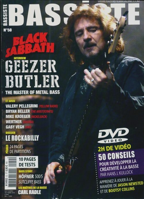 Bassiste n°50 : Black Sabbath / Geezer Butler - Collectif -  Bassiste - Livre