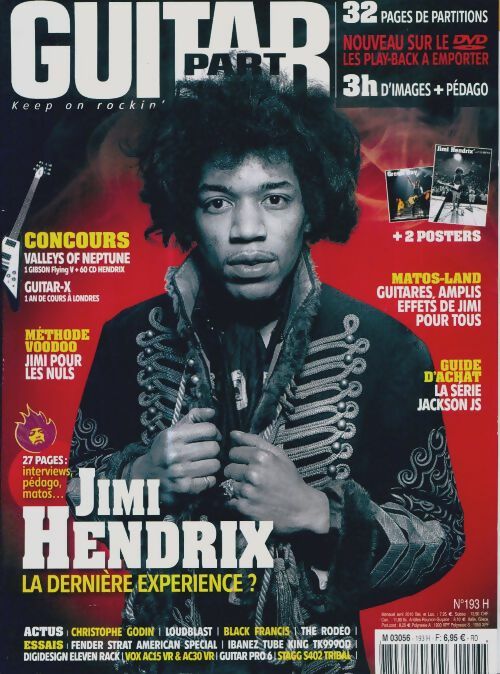 Livrenpoche : Guitar part n°193 : Jimi Hendrix - Collectif - Livre