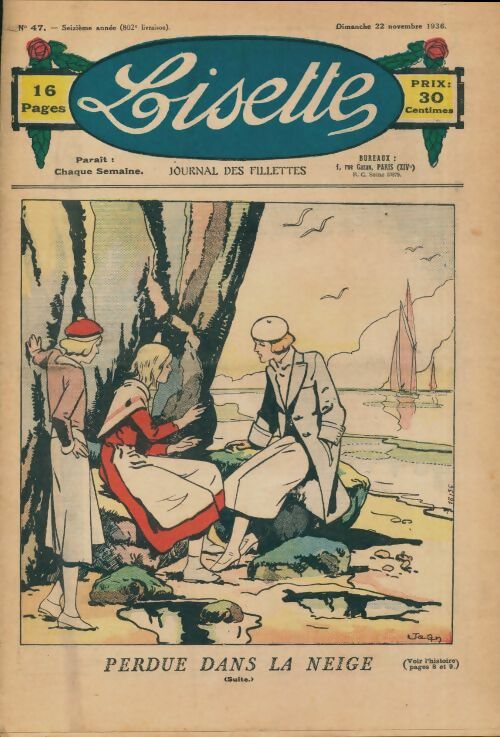 Livrenpoche : Lisette n°802 n°47 16e année : Perdue dans la neige (suite...) - Collectif - Livre