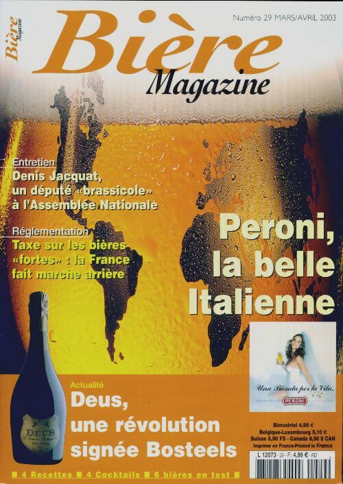 Livrenpoche : Bière magazine n°29 : Peroni, la belle italienne - Collectif - Livre