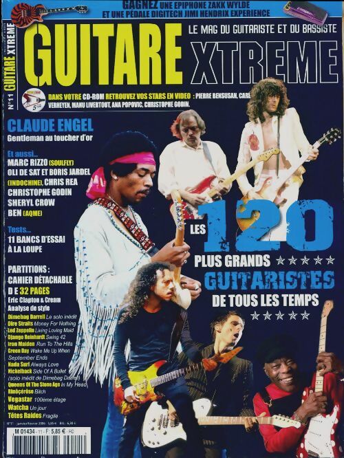 Guitare Xtreme n°11 : Les 120 plus grands guitaristes de tous les temps - Collectif -  Guitare Xtreme - Livre