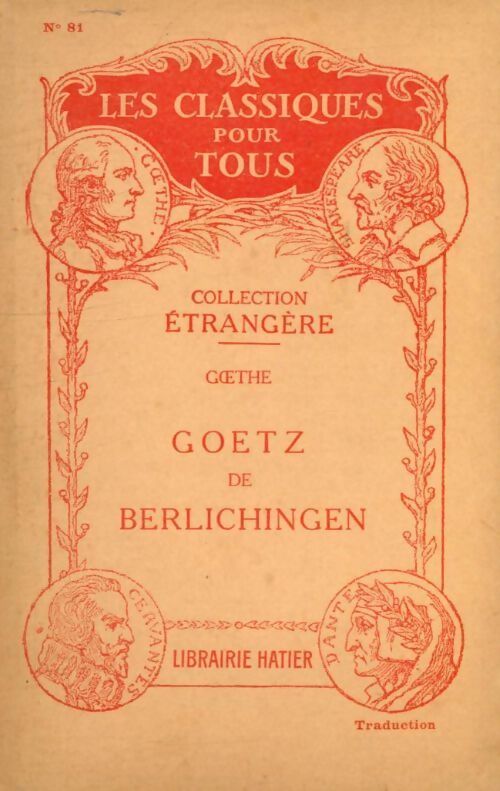 Livrenpoche : Goetz de Berlichingen - Johann Wolfgang Von Goethe - Livre