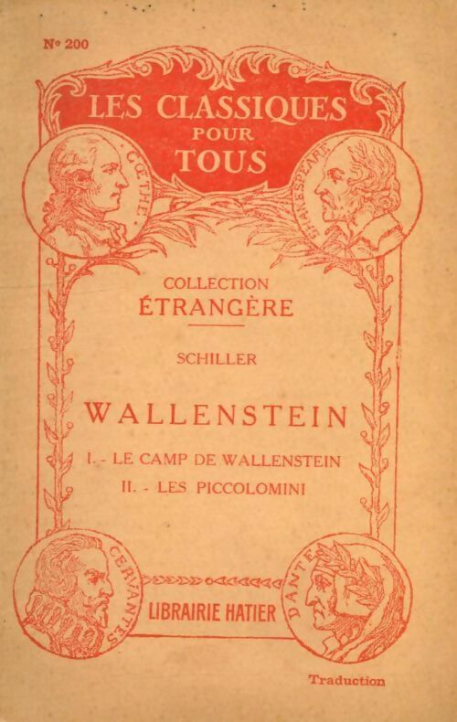 Livrenpoche : Wallenstein Tomes I et II - Friedrich Schiller - Livre