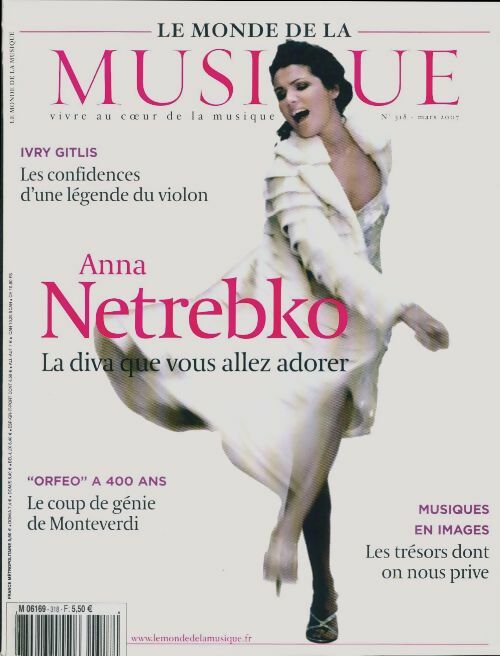 Le monde de la musique n°318 : Anna Netrebko - Collectif -  Le monde de la musique - Livre