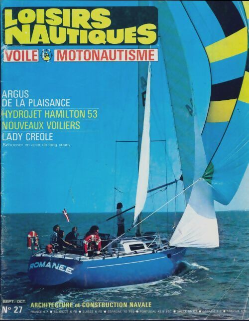 Loisirs nautiques n°27 : Argus de la plaisance / Hydrojet Hamilton 53 - Collectif -  Loisirs nautiques - Livre