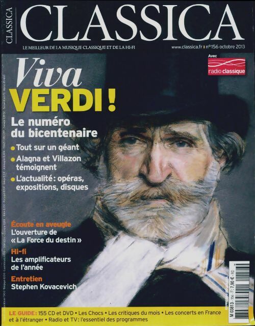 Livrenpoche : Classica n°156 : Viva Verdi ! - Collectif - Livre