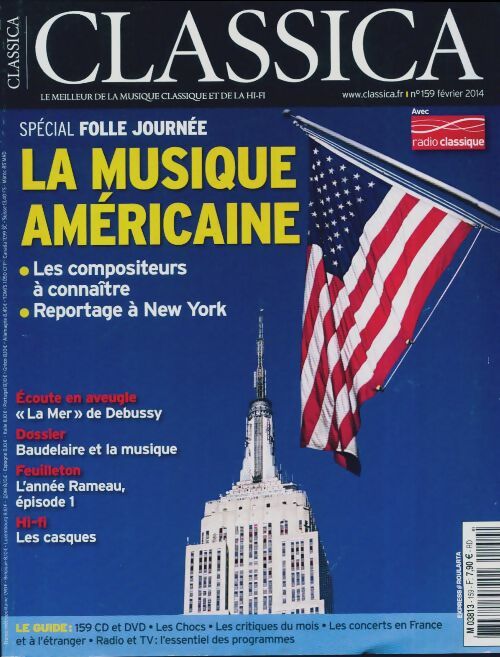Livrenpoche : Classica n°159 : La musique américaine - Collectif - Livre