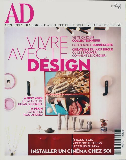 Livrenpoche : AD Architectural Digest n°75 : Vivre avec le design - Collectif - Livre