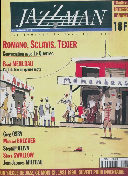 Livrenpoche : Jazzman n°51 : Romano, Sclavis, Texier / Brad Mehldau - Collectif - Livre