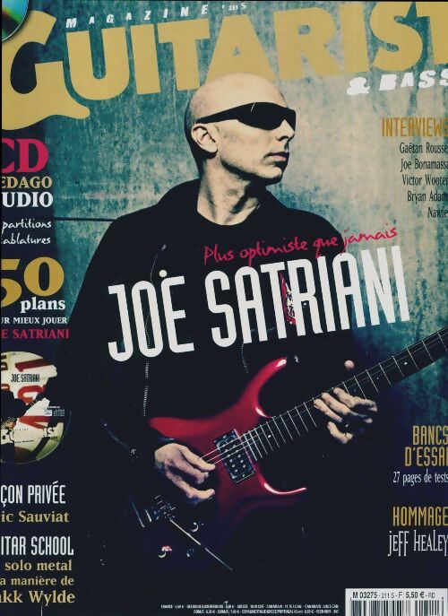 Guitarist & Bass Mag n°211 : Joe Satriani - Collectif -  Guitarist & Bass Mag - Livre