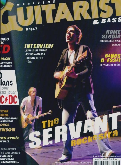 Guitarist & Bass Mag n°194 : The Servant - Collectif -  Guitarist & Bass Mag - Livre
