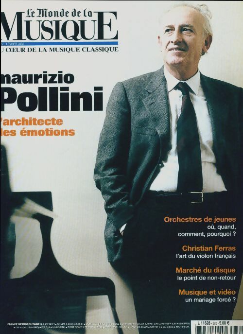 Livrenpoche : Le monde de la musique n°262 : Maurizio Pollini - Collectif - Livre