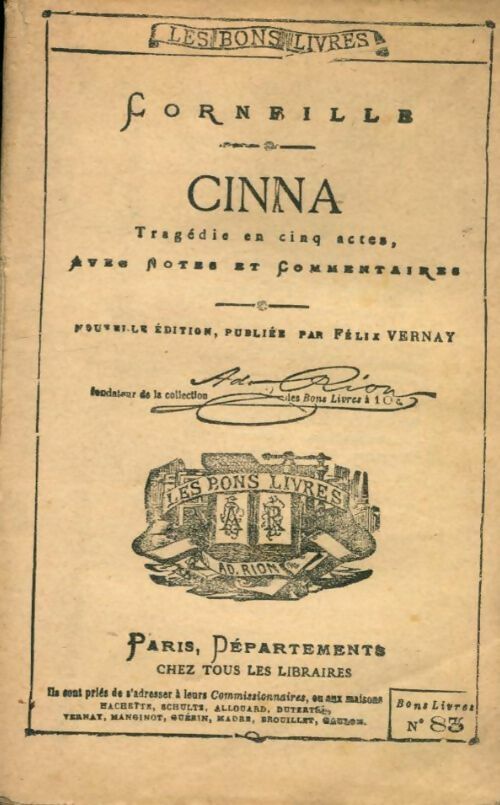 Livrenpoche : Cinna - Pierre Corneille - Livre
