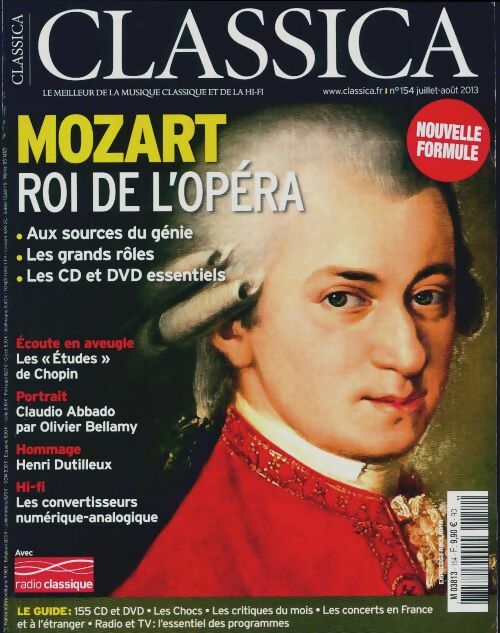 Livrenpoche : Classica n°154 : Mozart, roi de l'opéra - Collectif - Livre