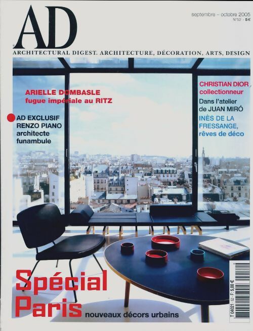 AD Architectural Digest n°52 : Spécial Paris - Collectif -  AD Architectural Digest - Livre