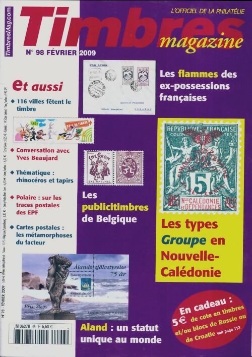 Livrenpoche : Timbres magazine n°98 : Les flammes des ex-possessions françaises - Collectif - Livre
