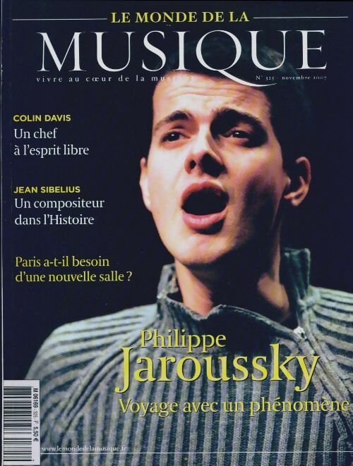 Livrenpoche : Le monde de la musique n°325 : Philippe Jaroussky - Collectif - Livre
