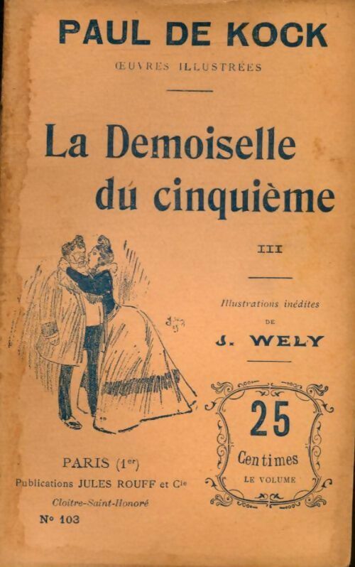 Livrenpoche : La demoiselle du cinquième Tome III - Paul De Kock - Livre