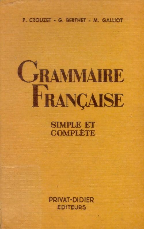 Livrenpoche : Grammaire française simple et complète - Collectif - Livre